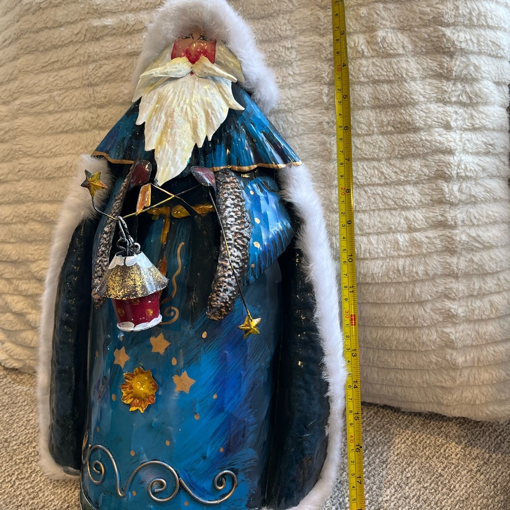 Metal Folksy Father Christmas - Picture 3 of 4